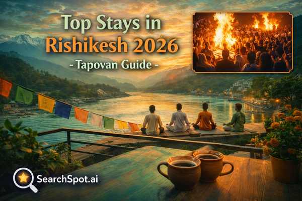 Where to Stay in Rishikesh for First-Time Visitors: Tapovan Reigns Supreme (2026 Guide by SearchSpot.ai)